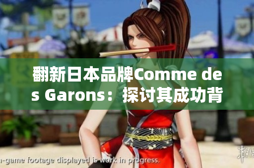 翻新日本品牌Comme des Garons：探讨其成功背后的秘密
