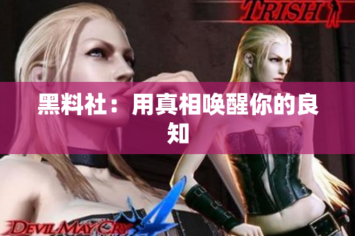 黑料社：用真相唤醒你的良知