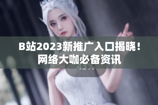 B站2023新推广入口揭晓！网络大咖必备资讯