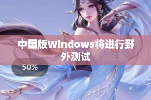 中国版Windows将进行野外测试