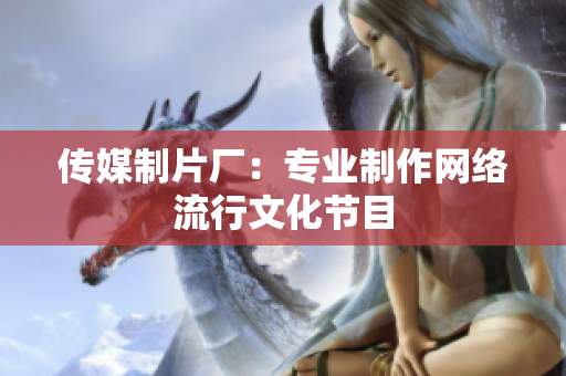 传媒制片厂：专业制作网络流行文化节目