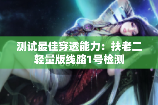 测试最佳穿透能力：扶老二轻量版线路1号检测