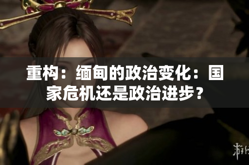 重构：缅甸的政治变化：国家危机还是政治进步？