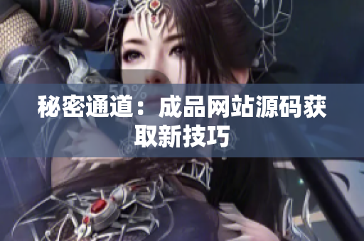 秘密通道：成品网站源码获取新技巧