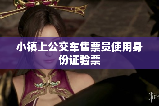 小镇上公交车售票员使用身份证验票