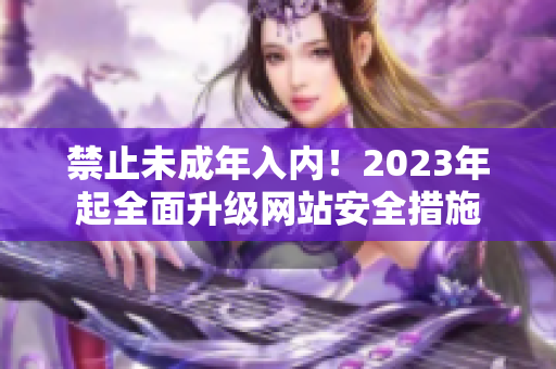 禁止未成年入内！2023年起全面升级网站安全措施
