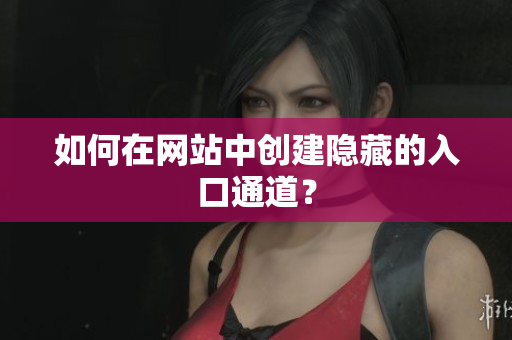 如何在网站中创建隐藏的入口通道？