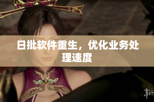 日批软件重生，优化业务处理速度