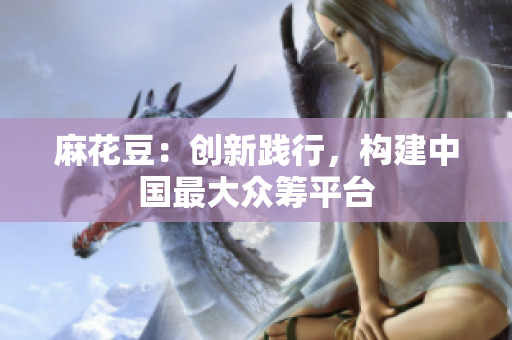 麻花豆：创新践行，构建中国最大众筹平台