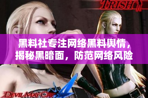 黑料社专注网络黑料舆情，揭秘黑暗面，防范网络风险