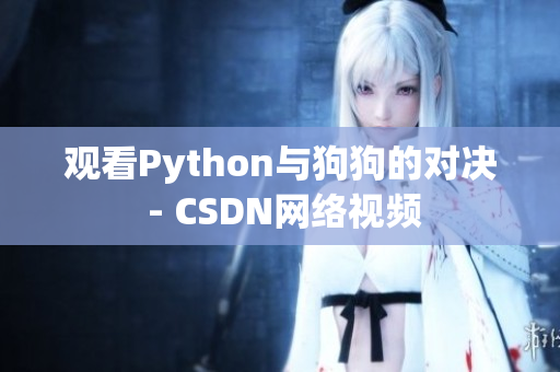 观看Python与狗狗的对决 - CSDN网络视频