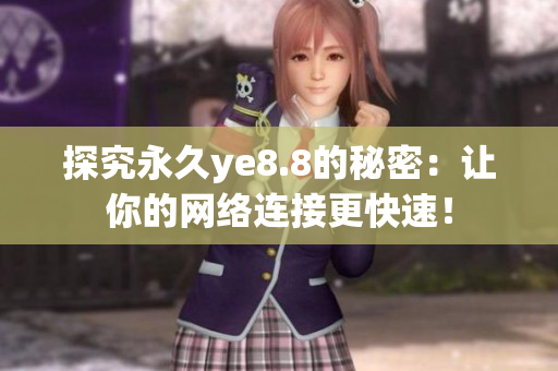 探究永久ye8.8的秘密：让你的网络连接更快速！