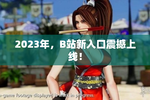 2023年，B站新入口震撼上线！
