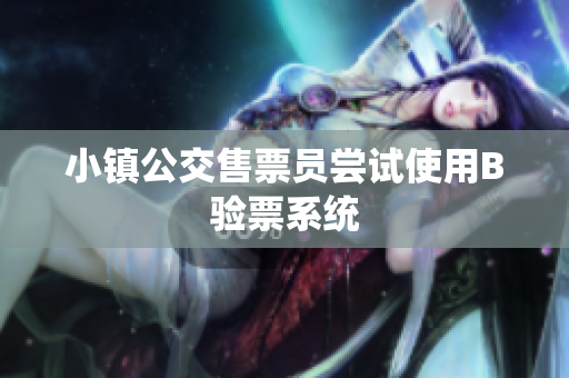 小镇公交售票员尝试使用B验票系统