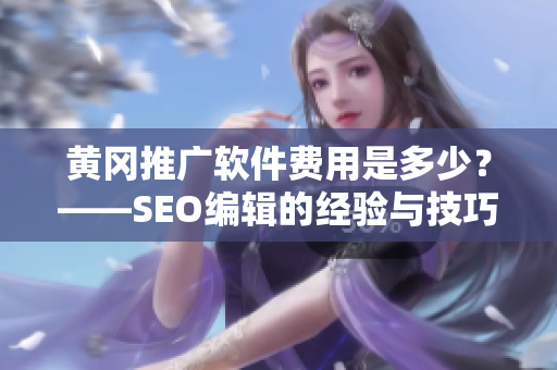 黄冈推广软件费用是多少？——SEO编辑的经验与技巧