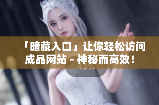 「暗藏入口」让你轻松访问成品网站 - 神秘而高效！