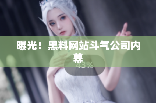 曝光！黑料网站斗气公司内幕