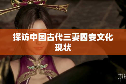探访中国古代三妻四妾文化现状