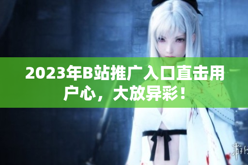 2023年B站推广入口直击用户心，大放异彩！
