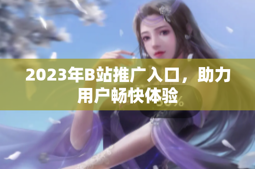 2023年B站推广入口，助力用户畅快体验