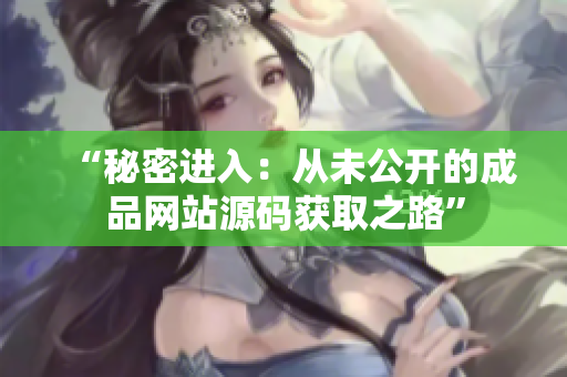 “秘密进入：从未公开的成品网站源码获取之路”