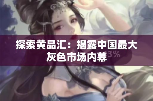 探索黄品汇：揭露中国最大灰色市场内幕