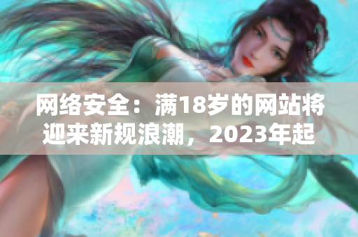 网络安全：满18岁的网站将迎来新规浪潮，2023年起生效