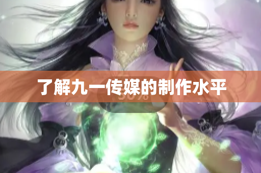 了解九一传媒的制作水平