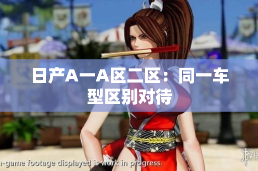 日产A一A区二区：同一车型区别对待