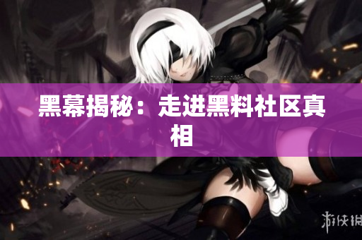 黑幕揭秘：走进黑料社区真相