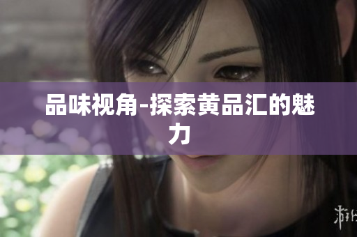 品味视角-探索黄品汇的魅力