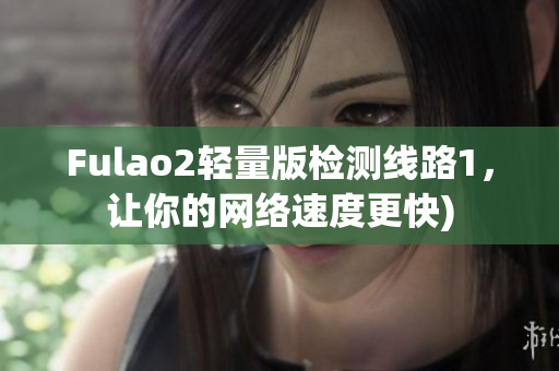 Fulao2轻量版检测线路1，让你的网络速度更快)