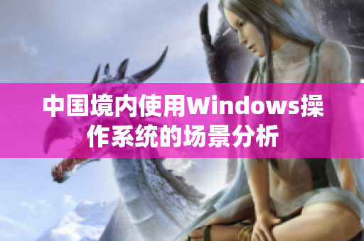 中国境内使用Windows操作系统的场景分析