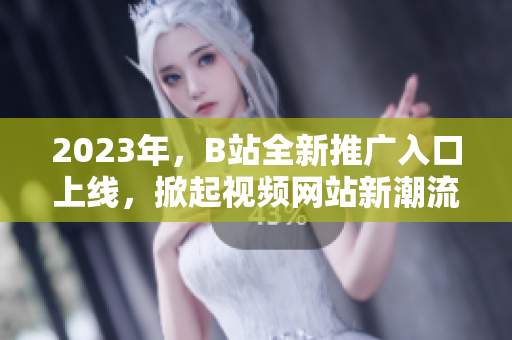 2023年，B站全新推广入口上线，掀起视频网站新潮流