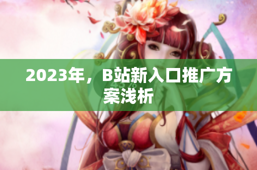 2023年，B站新入口推广方案浅析