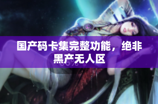 国产码卡集完整功能，绝非黑产无人区