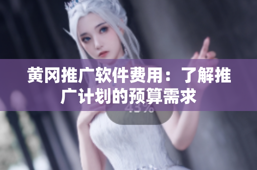 黄冈推广软件费用：了解推广计划的预算需求