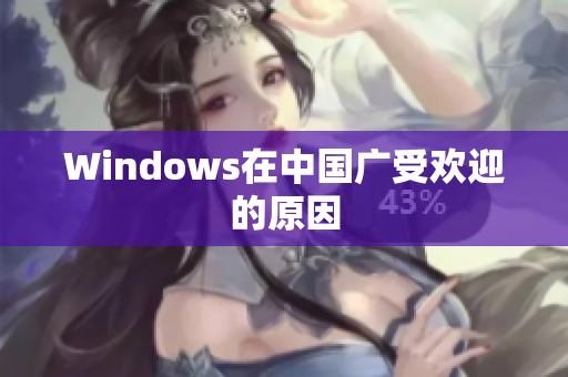 Windows在中国广受欢迎的原因