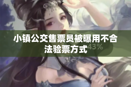 小镇公交售票员被曝用不合法验票方式