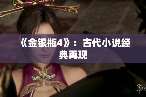 《金银瓶4》：古代小说经典再现