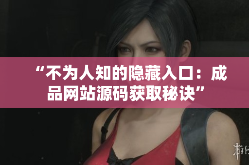 “不为人知的隐藏入口：成品网站源码获取秘诀”