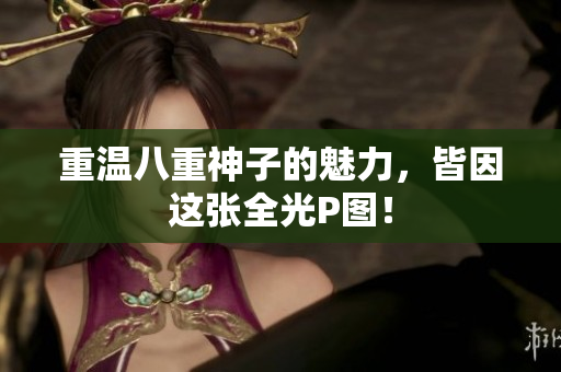 重温八重神子的魅力，皆因这张全光P图！