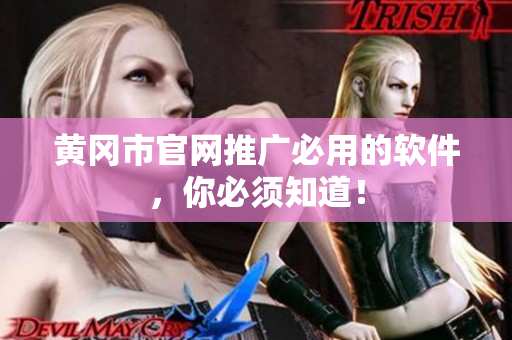 黄冈市官网推广必用的软件，你必须知道！