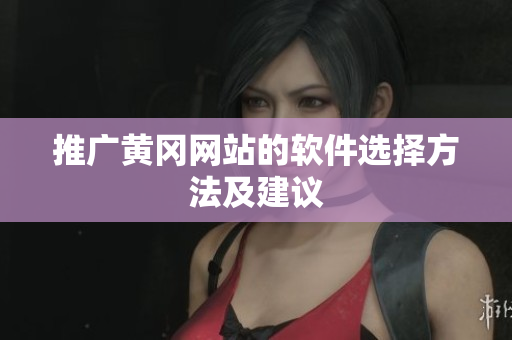 推广黄冈网站的软件选择方法及建议