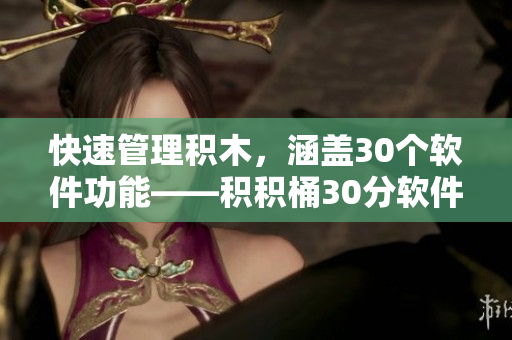快速管理积木，涵盖30个软件功能——积积桶30分软件推荐