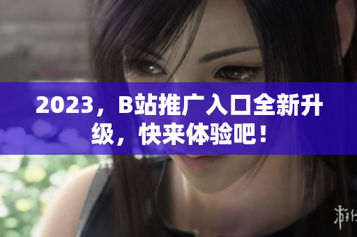 2023，B站推广入口全新升级，快来体验吧！