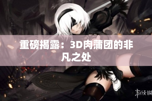 重磅揭露：3D肉蒲团的非凡之处