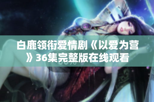 白鹿领衔爱情剧《以爱为营》36集完整版在线观看