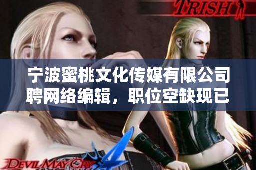 宁波蜜桃文化传媒有限公司聘网络编辑，职位空缺现已开放申请！