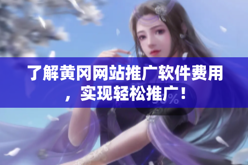 了解黄冈网站推广软件费用，实现轻松推广！